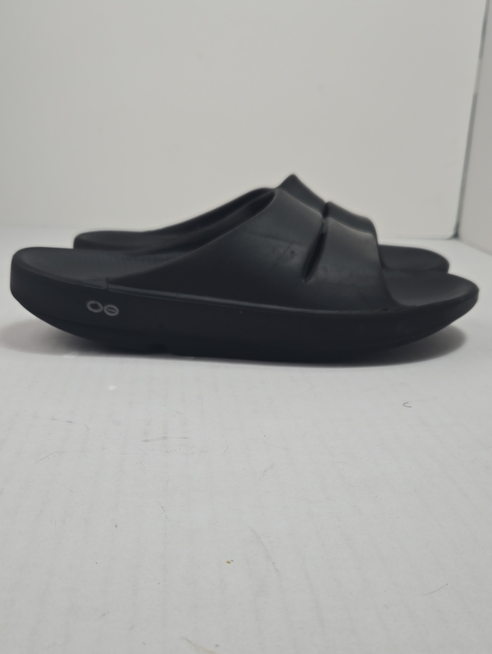 Oofos Ooahh Slide Sandals Unisex Sz M 9 W 11 Recovery Foowear  Casual Black